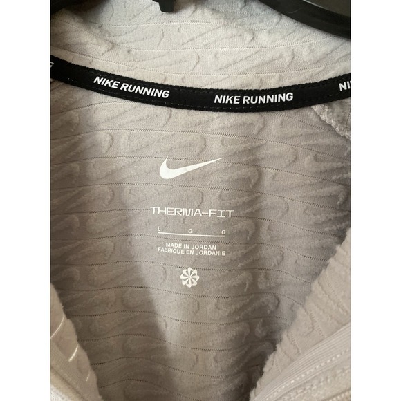 Nike Sweater Womens Large Half Zip Gray Element Running Therma Fit Athleisure - Picture 4 of 8